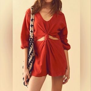 Free People Knotty But Nice Romper.
